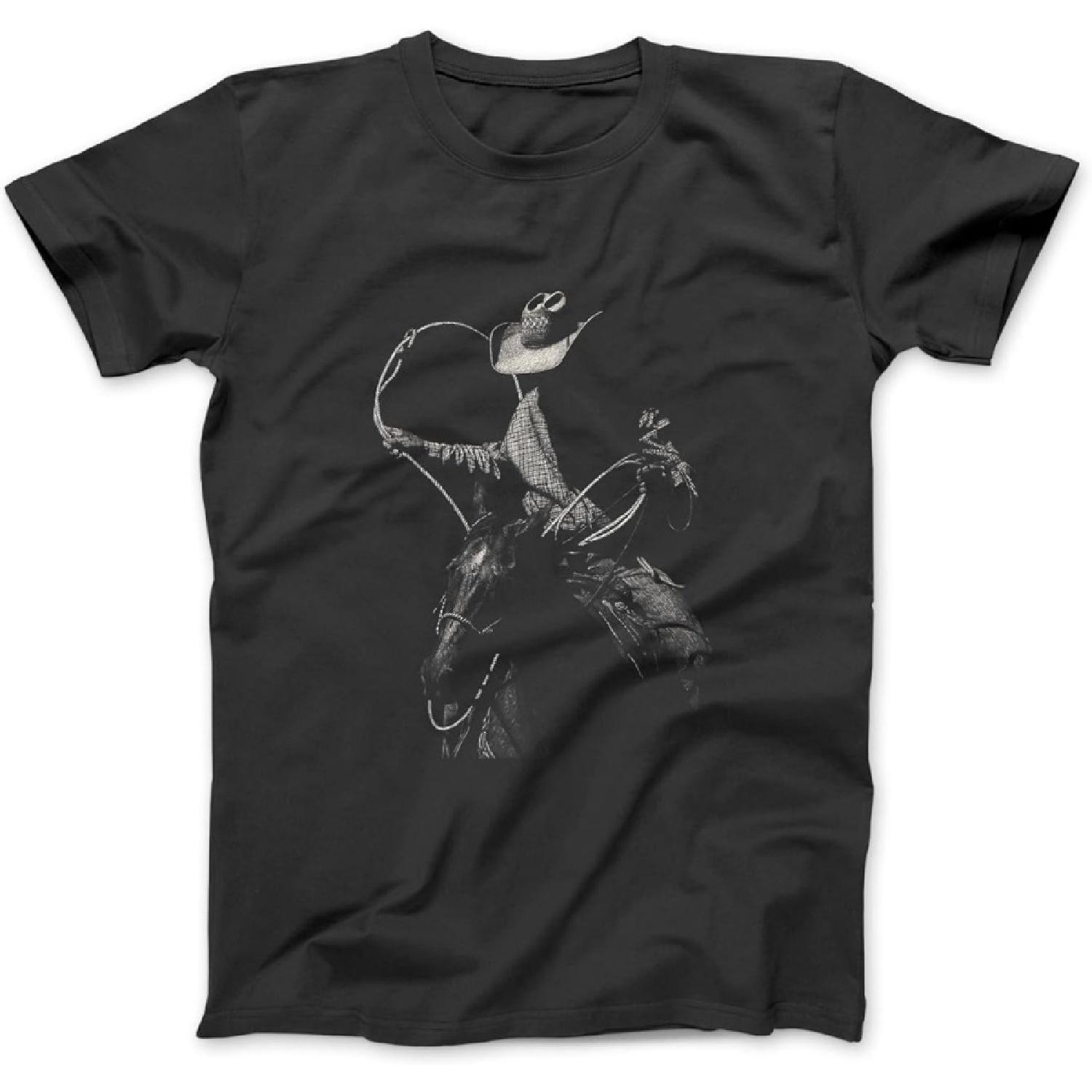 Родео Ковбой Темный Вестерн Графический Конь Арт Футболка NVY Мужская, Женская Унисекс Лонгслив Майка Худи XXXXXL разноцветный