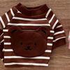 Hunde Pyjama Gestreift Weich Warm Bequem Modisch 4 Beine Haustierkleidung für Teddy Bichon