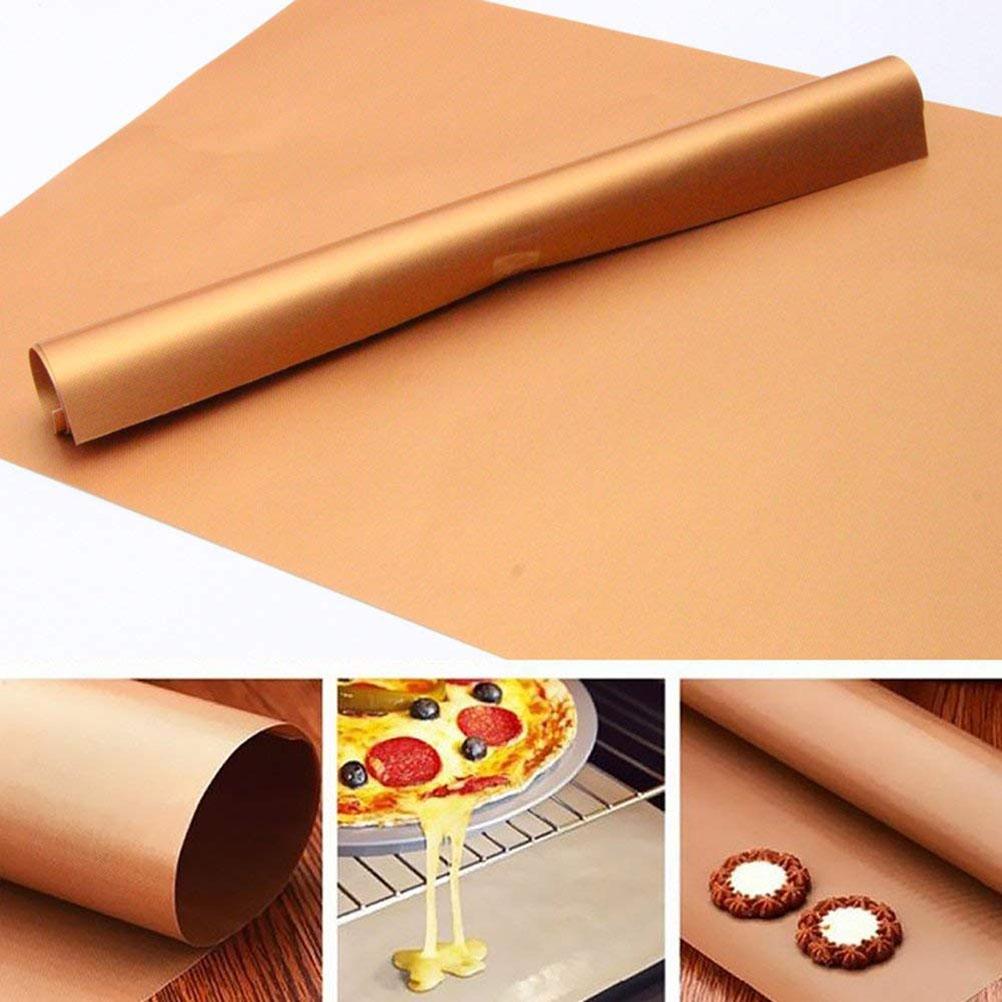 5Pcs Black Fiberglass Non Stick BBQ Grill Mat Heat Resistant
