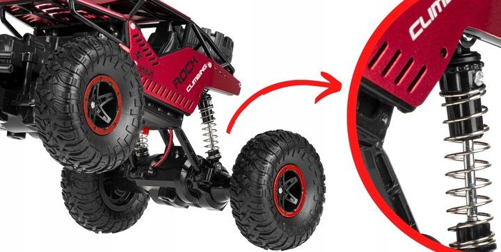 Duży Samochód Zdalnie Sterowany Auto Rc Metal Terenowy 1:16 Pilot Napęd 4X4