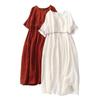 Vestido de Verano para Mujer Talla Grande Boho Manga Corta Cuello Redondo Suelto Largo Casual Fluido Playa Vestido Línea A