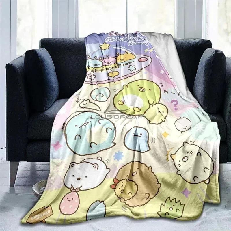 Fashion D Print Sumikko Gurashi Cartoon Cute Anime Soft Flannel Blanket for Sofa Bed Home Textile Plush Throw