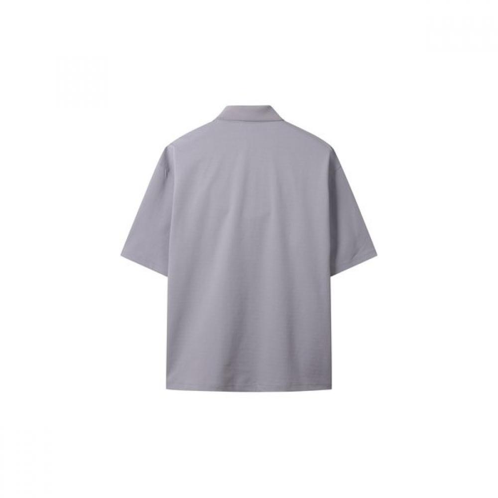 Customellow Oversized Polo Gray Cwtam25511gyx