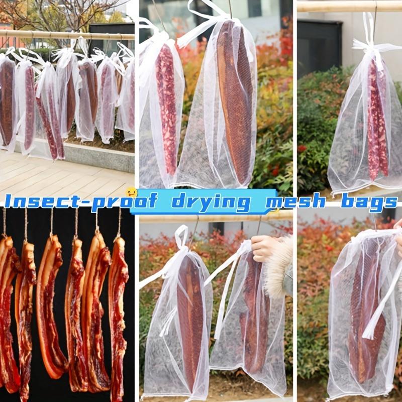 10pcs/5pcs, Meat Mesh Bag, Nylon Insect Bag,Soaking Seed Bag,dried Goods Gauze Mesh Bag for Cured Meat and Sausage. Mylar Bags