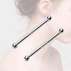 Invisible Earring Piercing Earrings Ball Nose Studs Pins Bone Piercing Jewelry for Women and Girls Male/Female Ear Studs
