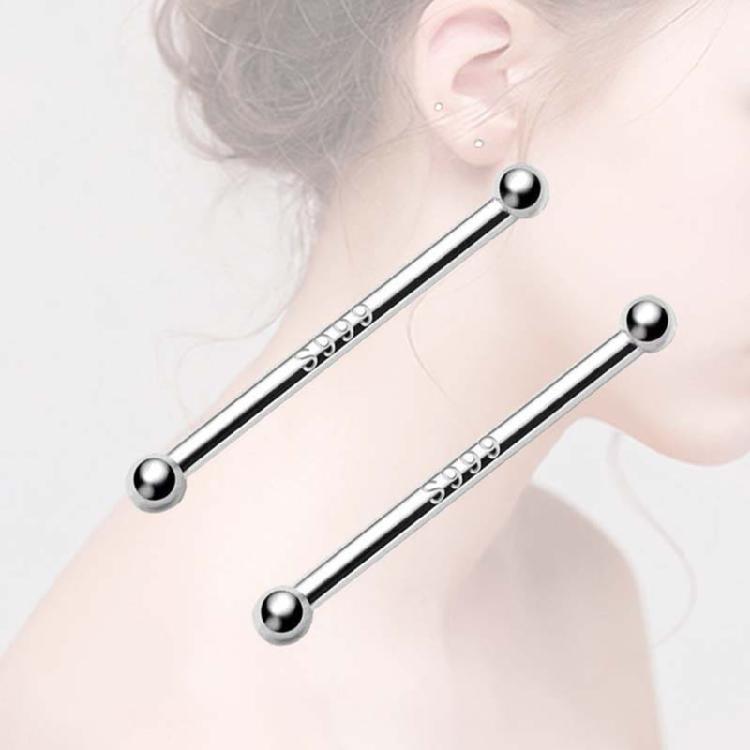 Invisible Earring Piercing Earrings Ball Nose Studs Pins Bone Piercing Jewelry for Women and Girls Male/Female Ear Studs