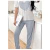 TIFICY Women's Fashion Spring Summer Love Letter Print Short Sleeve O‑Neck Casual Pajama Set