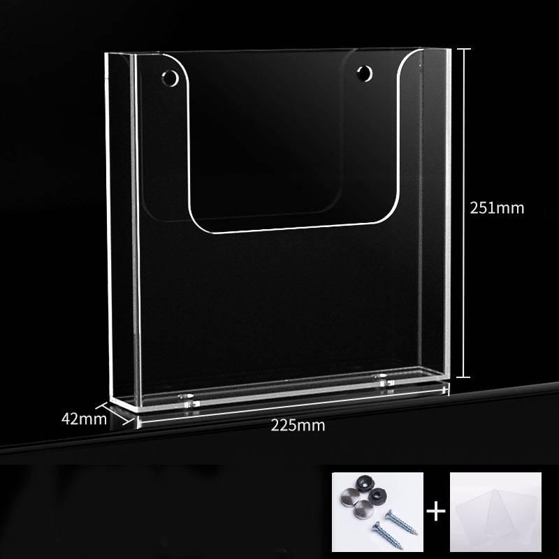 

Акриловый прозрачный держатель для документов формата A4 A5, органайзер для файлов, офисный инструмент, настенный A4