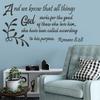 English Letter Inspirational Wall Stickers Self-adhesive Wall Decals For Bedroom Living Room Decoration