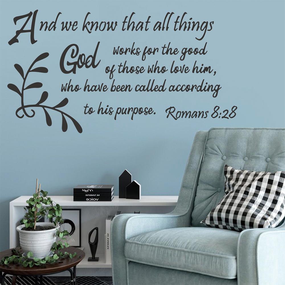 English Letter Inspirational Wall Stickers Self-adhesive Wall Decals For Bedroom Living Room Decoration