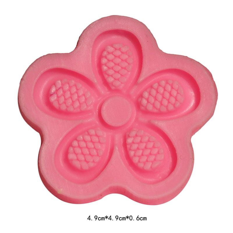 3Pcs/Lot 3D Flower Shape Chocolate Soap Mould Chocolate Cake Decorating Tools DIY Baking Fondant Sil