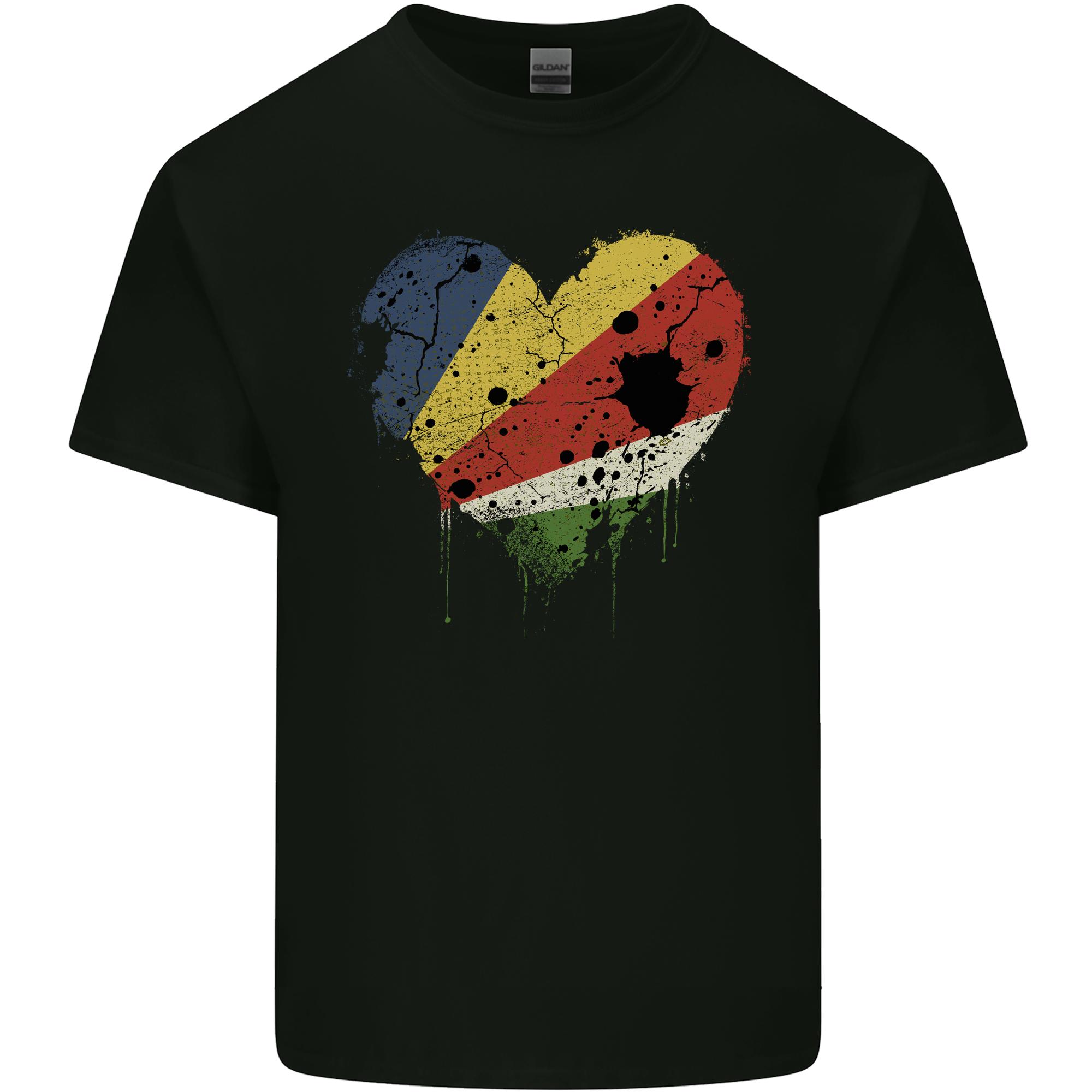 Love Seychelles Flag Seychellois Day Football Unisexs Light Cotton TShirt S
