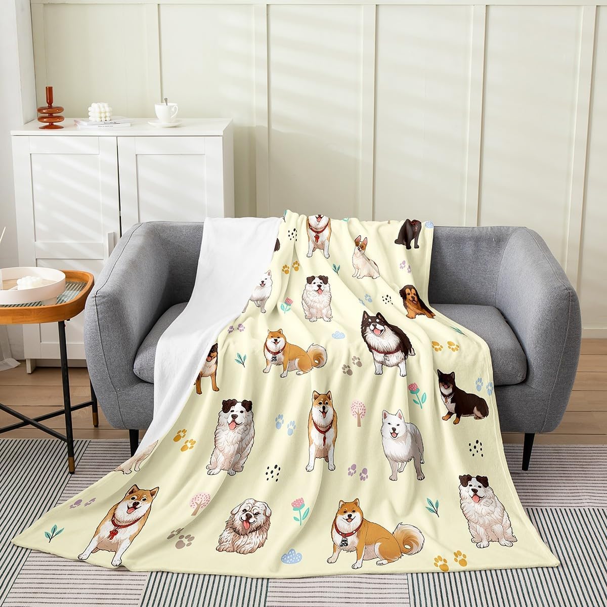 

Christmas Snowman Plush Throw Blanket, for Sofa Couch Kids Boys Girls Decor Flannel Fleece Blanket Merry Christmas Print Bedroom 75x90cm