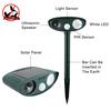 Outdoor Solar Repellent Ultrasonic Animal Pest Repellent Deterrent Scarer Powerful Flashing Light