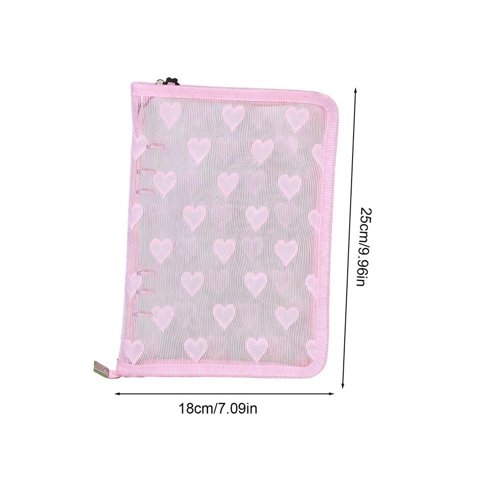 

Photocard Album Collection Organizer Zipper Closure A5 Photo Album Loose Leaves Binder For Students Teens Kids Girlfriend School белый