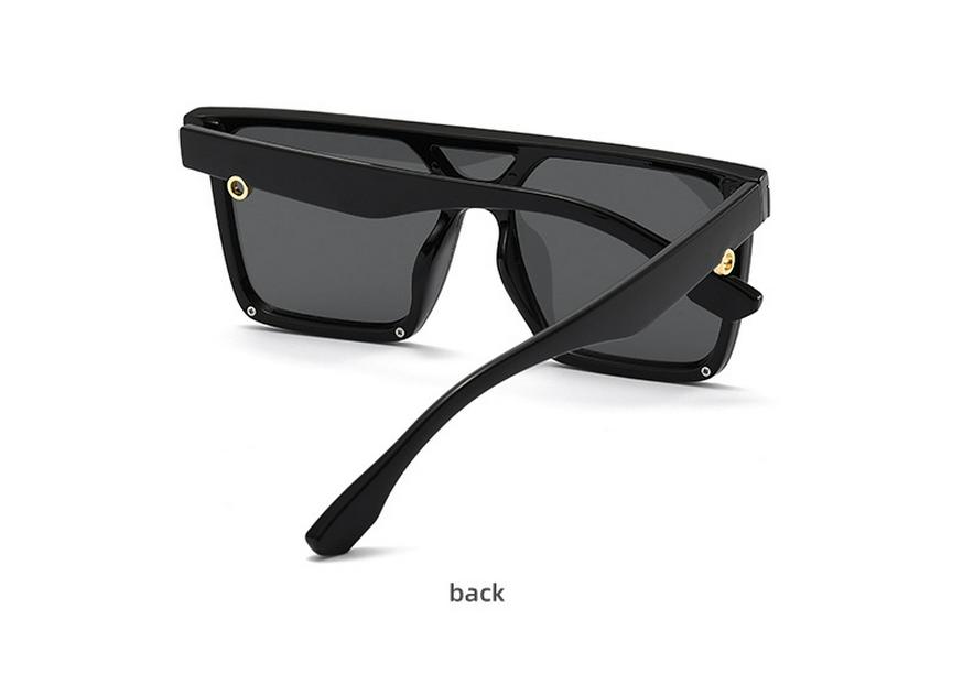 Fashionable Large Square Frame Sunglasses: European & American Street Style with Luxury Design