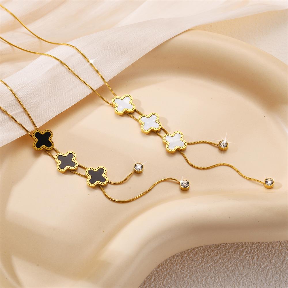 Simple Fashion Titanium Steel Women's Necklace - Non-fading, Luxurious, Versatile, Korean Style Clavicle Chain