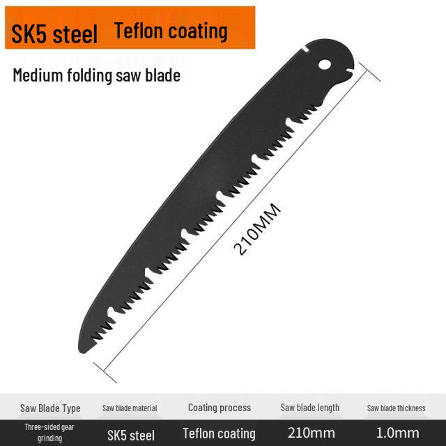 Compact Folding Outdoor Hand Saw - Manganese Steel Blade for Wood & Bamboo