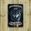 Metal Poster Wolf Vintage Wall Art Home Decor