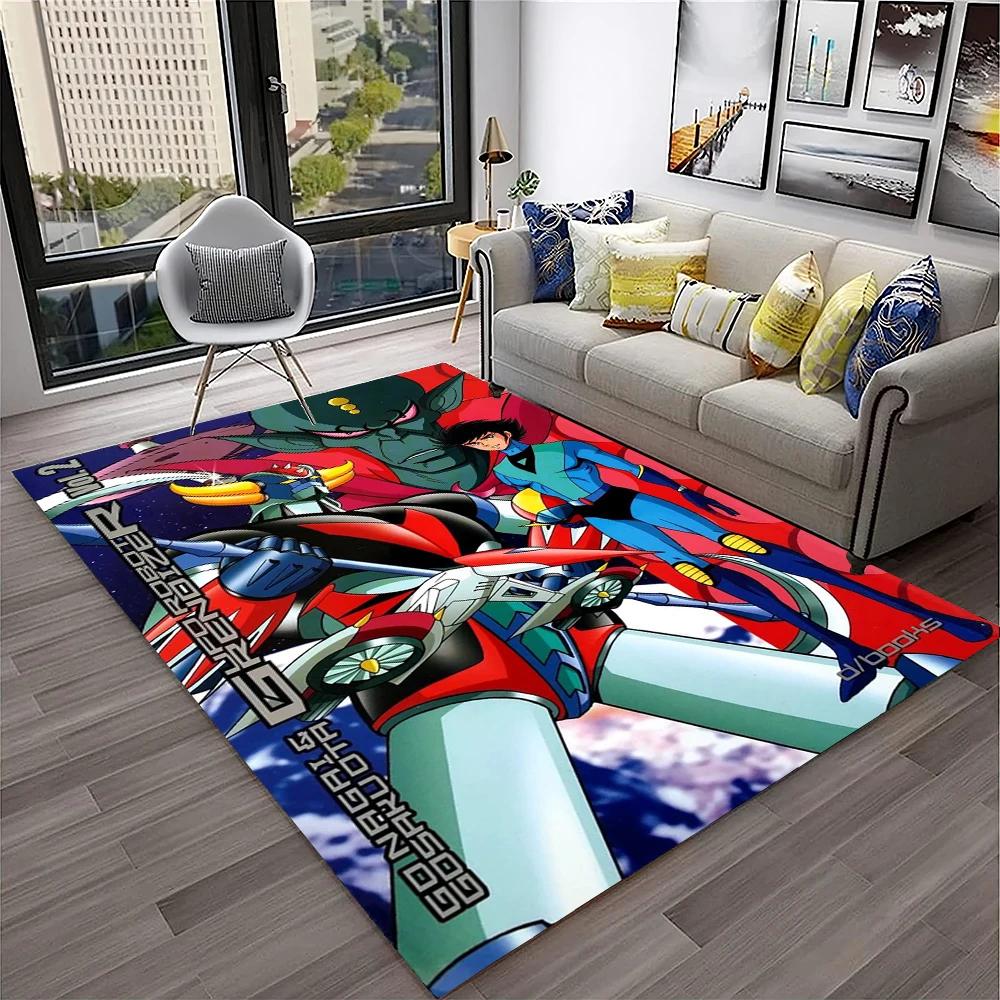 Alfombra de Anime con dibujos animados en 3D de UFO Robot Grendizer, alfombra para el hogar, sala de estar, dormitorio, sofá, felpudo decorativo, alfombra para área de niños, alfombra antideslizante