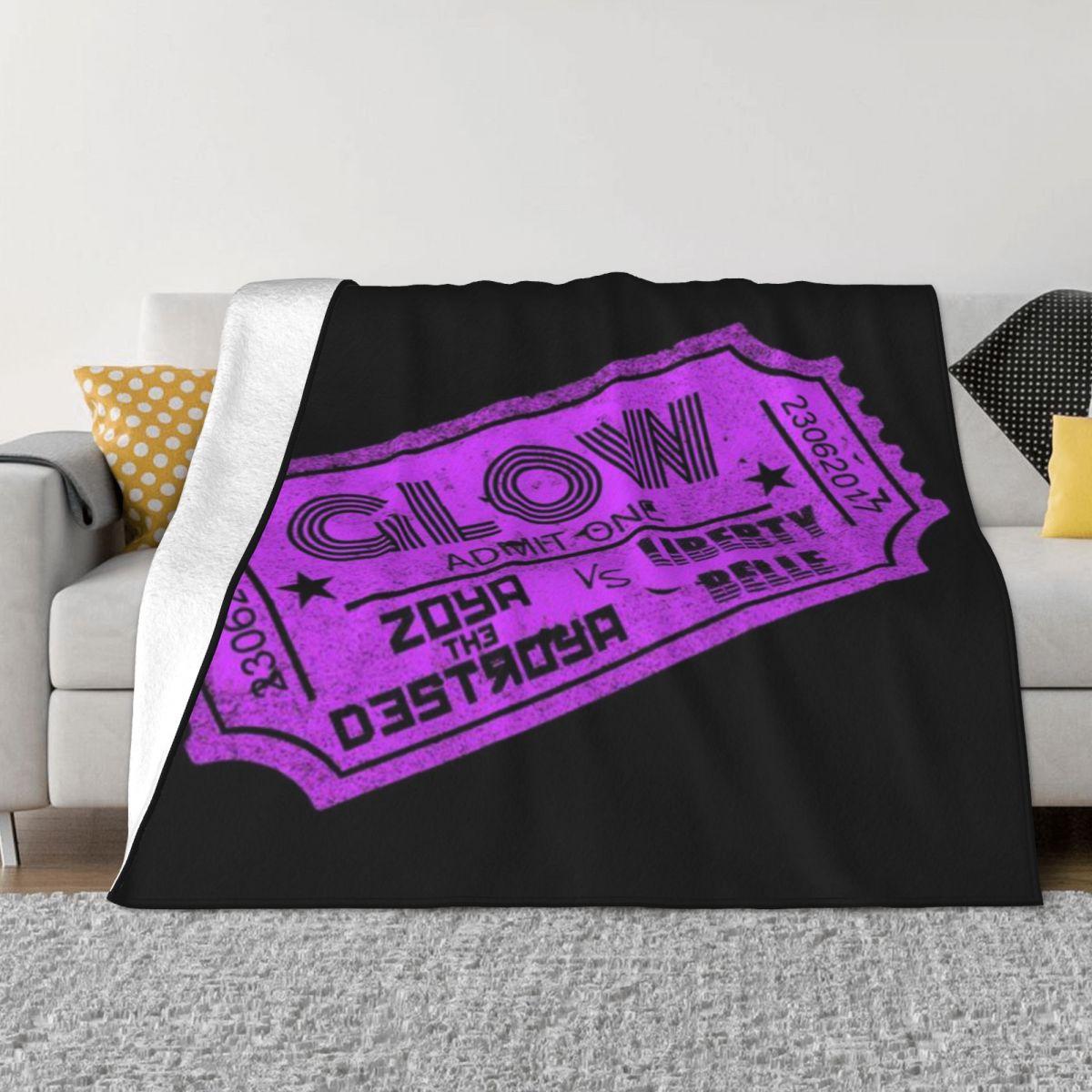 GLOW TICKET Personalized Travel An Ultra-Soft Micro Fleece Blanket 50x60in