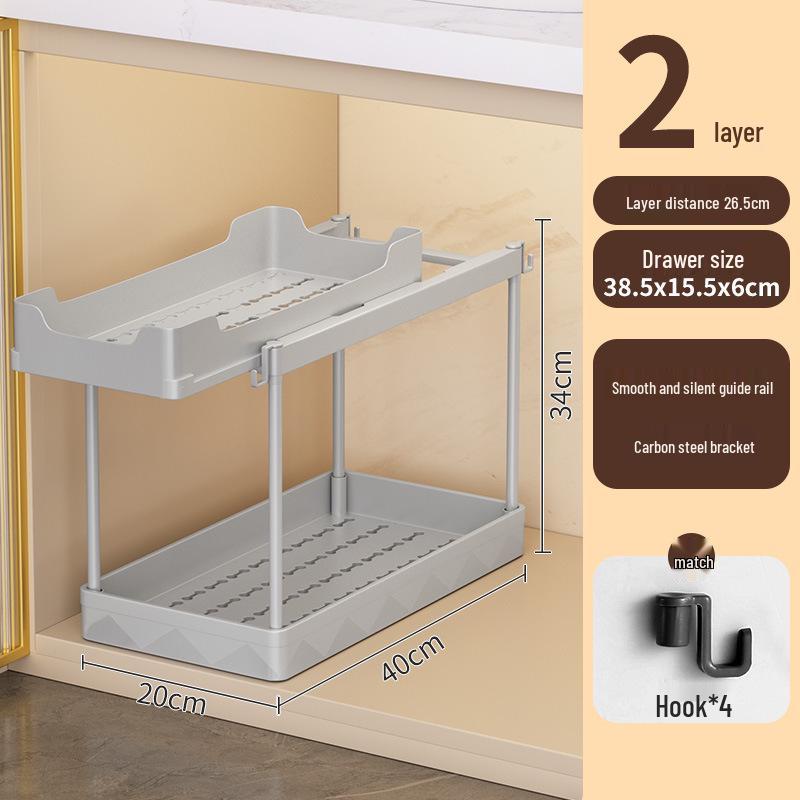 Cross-Border Exclusive Bathroom Sink Cabinet with Pull-Out Storage