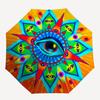 1pc Mystic Eye MandalaAutomatic Folding Umbrella, Portable & Foldable Design with 8 Ribs, Casual Outdoor Accessory yy250804155