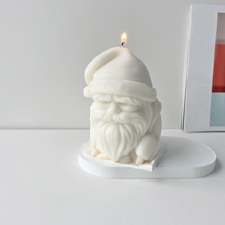 Christmas Santa Silicone Candle Mold DIY Craft Resin Mold Candle Making Mold