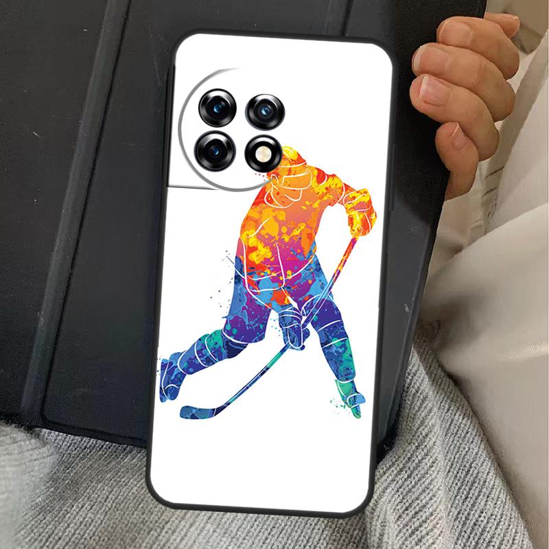 Ice Hockey Case For OnePlus 15 13T 13 12 11 13R 12R 10R 10T 8T OnePlus Nord 5 CE 3 4 Lite N20 N30 Cover