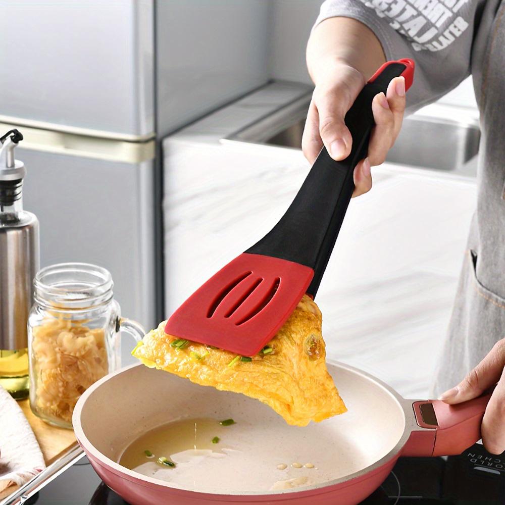 Silicone Frying Shovel, Three In One Steak with Fish Frying Shovel Pancake with Pan Shovel Multiple Combination Kitchen Tools