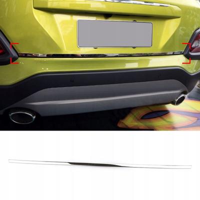 Hyundai KONA - Chrome Trunk Trim - Tailgate Accent - Premium Car Rear Detail - Shine Enhancer Tailgate Tuning