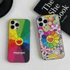 Art Japanese M-Murakami Artisti T-Takash For IPhone 17 16 15 13 14 Pro Max Plus Pro Corrugated Translucent Back Phone Cover