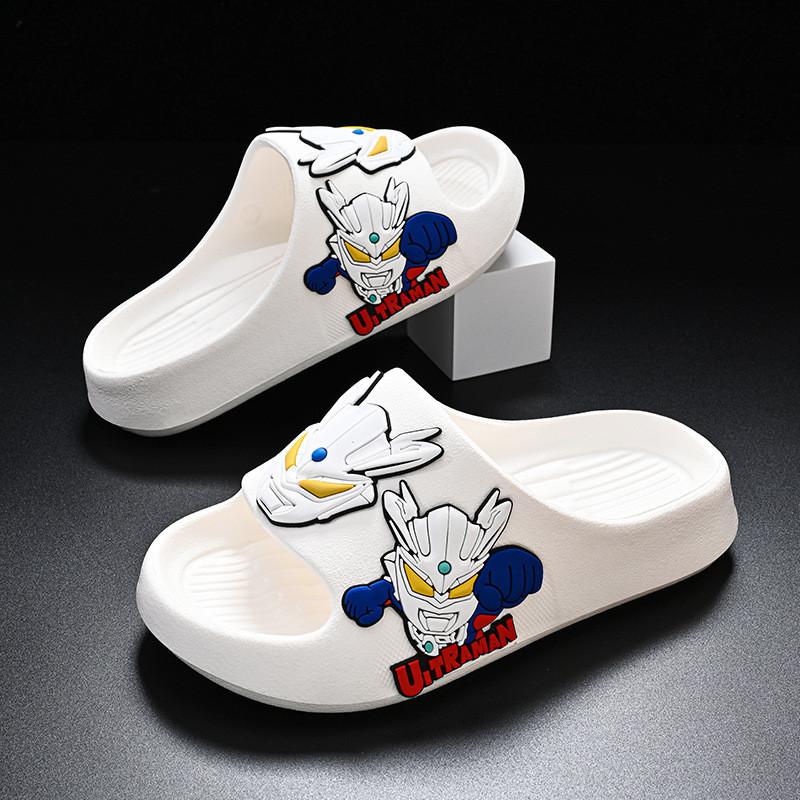 Comfortable Boys Summer Slippers For Kids With Cartoon Superhero Design In Multiple Colors And Sizes