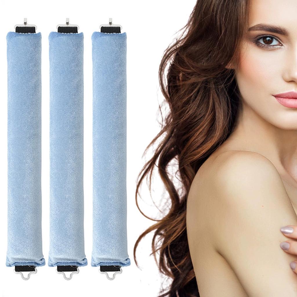 3pcs Heatless Curling Rod Headband Lazy Hair Curlers No Heat Hair Rollers Curls Sleeping  Hair Styling Tools Hair Stick Flexi Rods Hook Sleep Curling