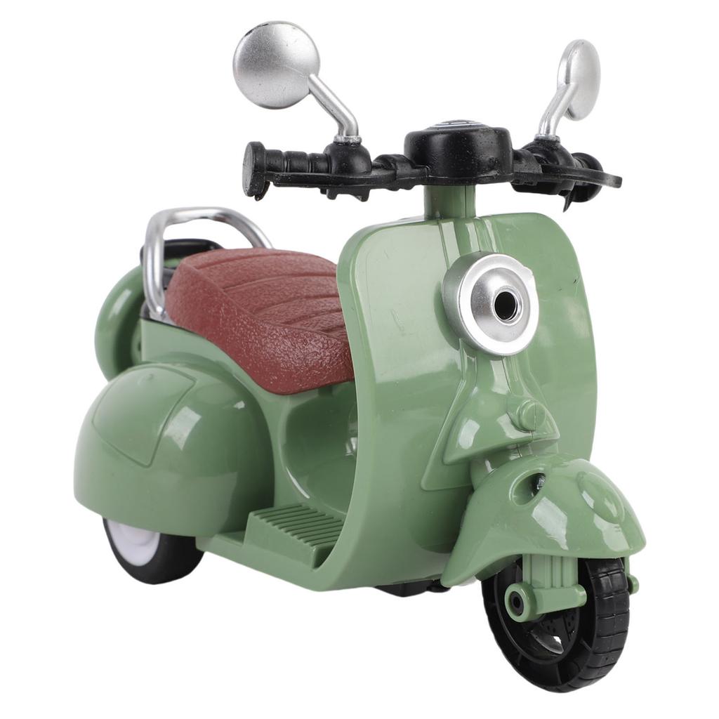 Scooter for Dolls Desktop Decoration Cute Mini Doll Scooter Vehicles Toy Battery Powered Green