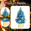 Christmas Tree Statue Artwork Birthday Gift Decorative Figurine Ornament for Cabinet Office Living