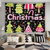 Christmas Tapestry Full of Atmosphere Made of Polyester Fiber 2D Suitable for Home Wall Decoration Bedroom Decoration
