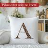 Leopard Print Initial Letter A Throw Pillow Covers, Cheetah Room Decor, Monogram Cheetah Print Decorative Pillowcases Cushion Cases for Home Bedroom