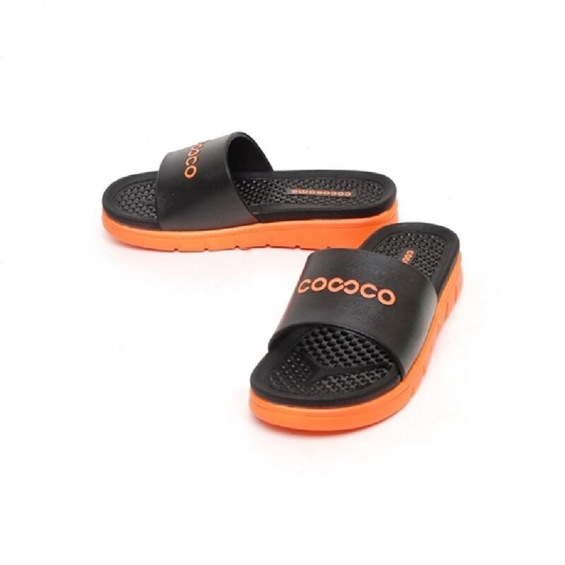

Public two-tone neon couple slippers indoor shoes orange