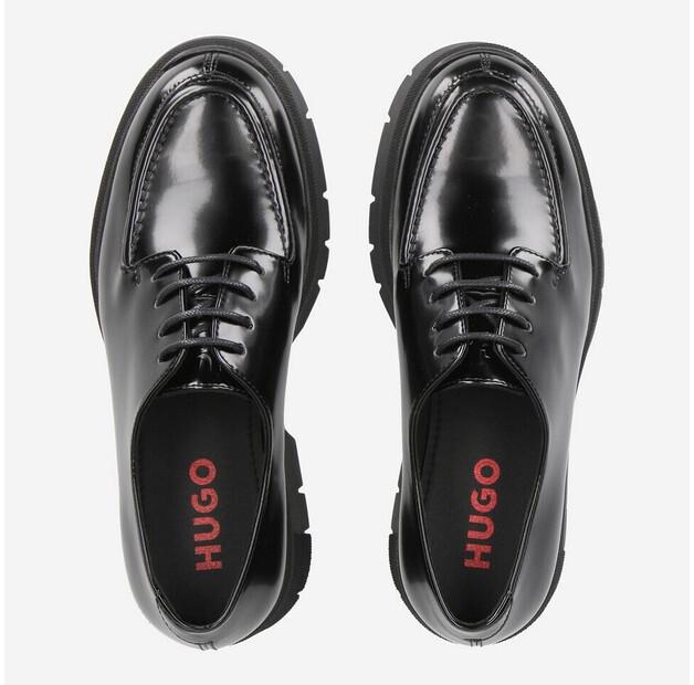 

Женские слипоны HUGO Red loafer kunstleder чёрные