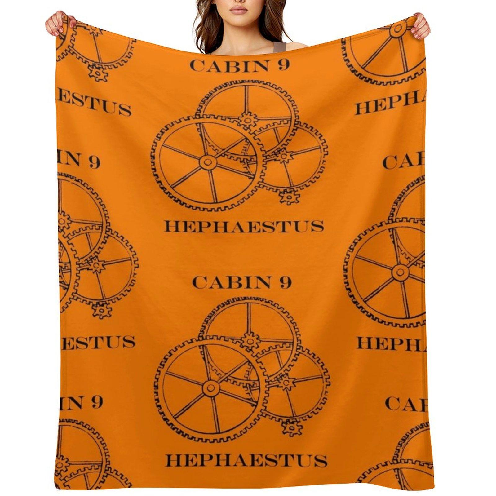 

Camp Halfblood - Hephaestus Cabin Throw Blanket Fashion Sofas Furrys Comforter Personalized Gift Blankets 30x40in
