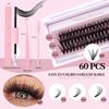Diy Segmented False Eyelashes 3 Rows 12-16M With Glue Tweezers Set Combination Eyelashes