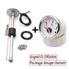 100-500mm Stainless Steel Marine Fuel Level Gauge Sensor Fit Boat Car Fuel Level Gauge Meter 0-190 ohm with Red Light Custom