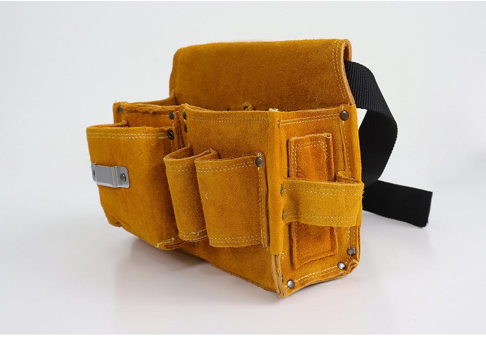 Multi-Functional Carpenter's Nail Apron Tool Belt - Wear-Resistant Nail Pouch Waist Bag for Construction Site.