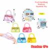 Glitter Filling Purse Fidget Toy Mini Squishy Toy Prize Box Toys  Jelly Handbag Toy