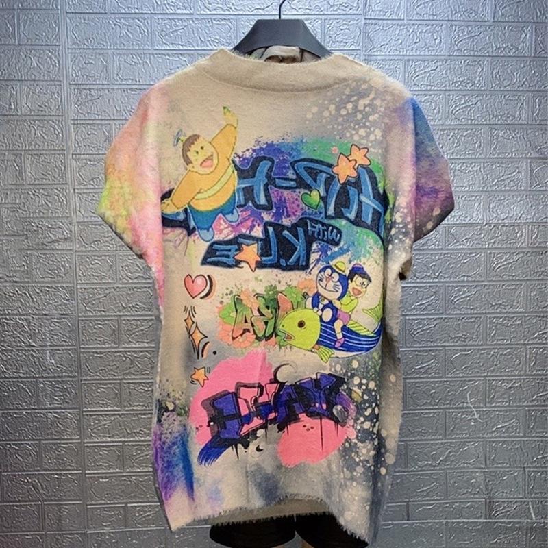 Chic Korean Style Rhinestone Print Round Neck Sweater for Women (2026 Winter Collection)
