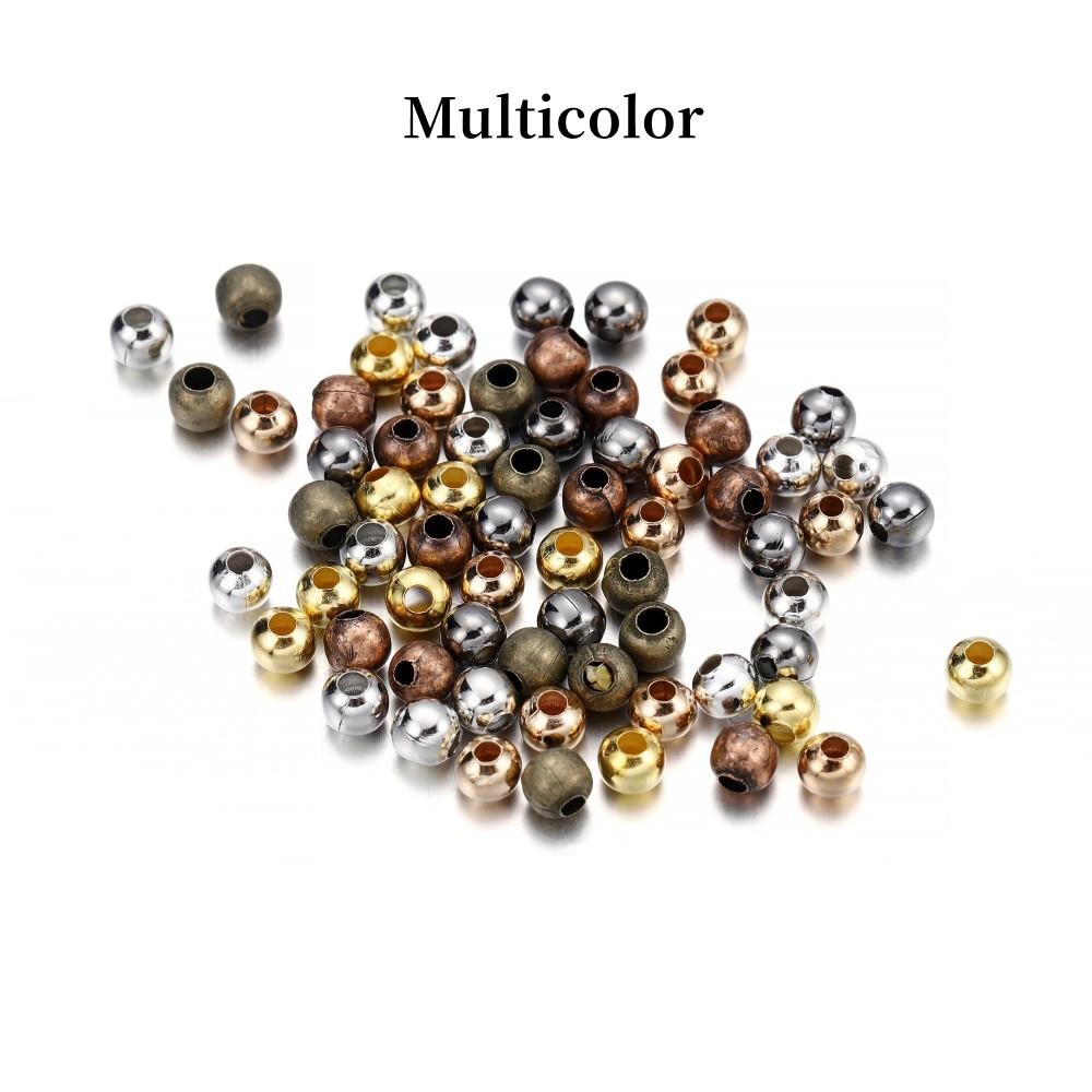 

30-500 шт./лот 2 2,5 3 4 мм круглые бусины-разделители с шариковым концом металлические бусины для изготовления ювелирных изделий аксессуары поставки 3mm X 300Pcs