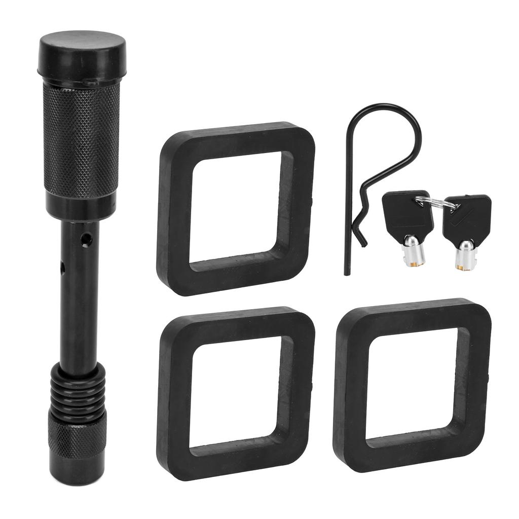 5 8in Trailer Hitch Locking Pin with Waterroof Dustproof Rubber Cover Painted Surfaces for RV Truck Campers