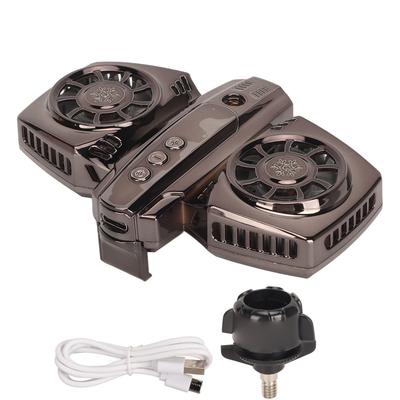 Cell Phone Cooler Low Noise Dual Core Semiconductor Cooling Fan Mobile Phone Radiator for Playing