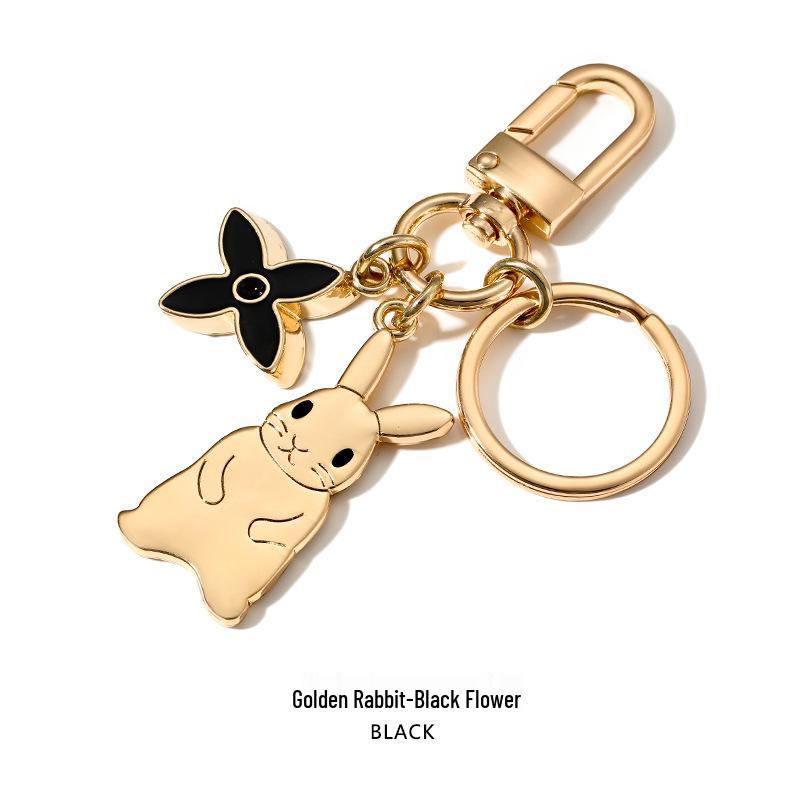 SP-133 Metal Keychain Pendant: Little Rabbit Cartoon Creative Bag Accessory